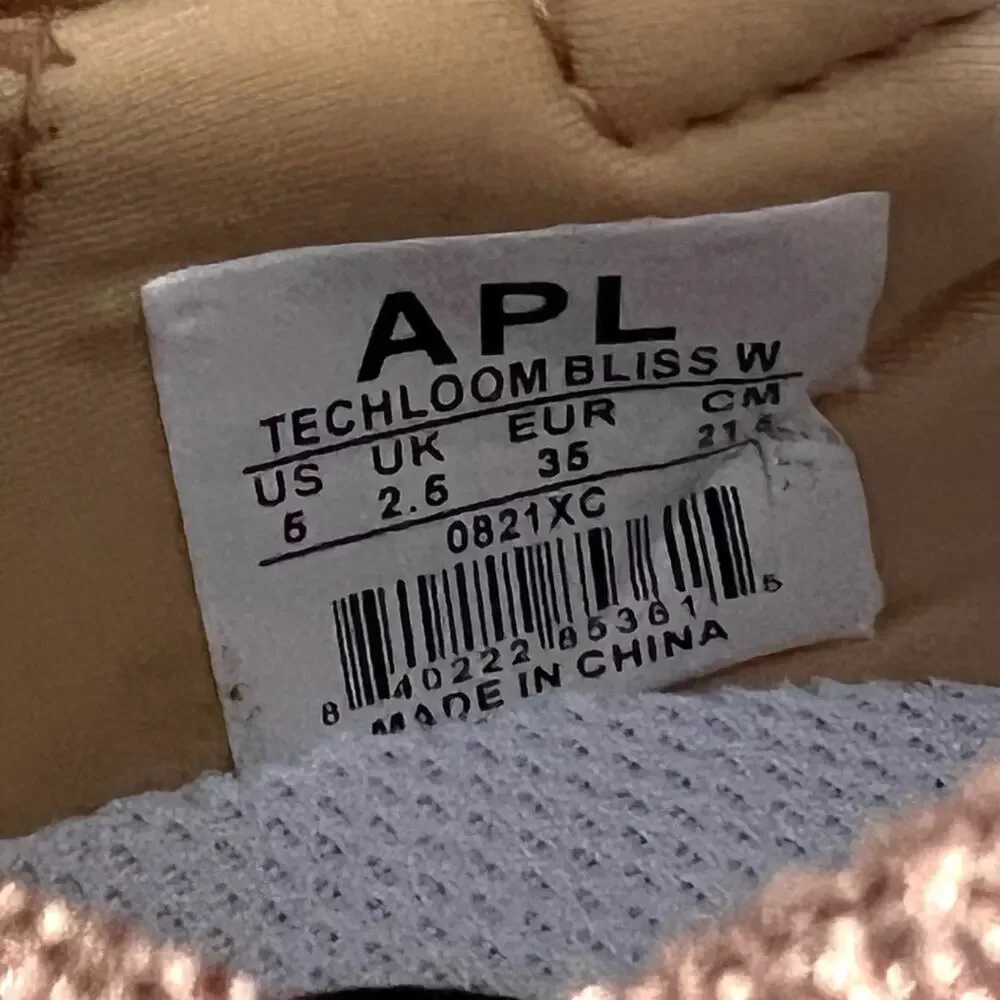 APL Techloom Bliss Knit Running Shoe In Rose Gold / Champagne /Silver